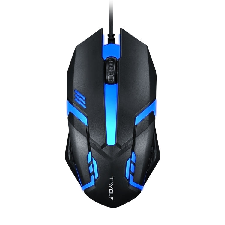 2 PCS T-WOLF V1 Interfaccia USB Mouse cablato a 3 pulsanti 1200 DPI Mouse da gioco retroilluminato a 7 colori, lunghezza cavo: 1,35 m 2 PCS T-WOLF V1 Interfaccia USB Mouse cablato a 3 pulsanti 1200 DPI Mouse da gioco retroilluminato a 7 colori, lunghezza cavo: 1,35 m